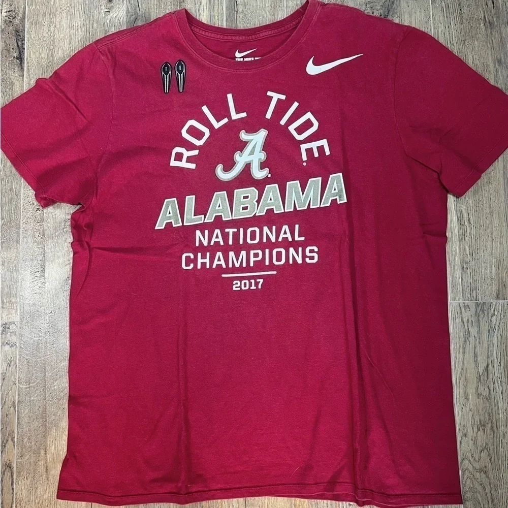 CLEAR-OUT‎ Alabama Football 2017 National Championship Nike Athletic Cut Tee